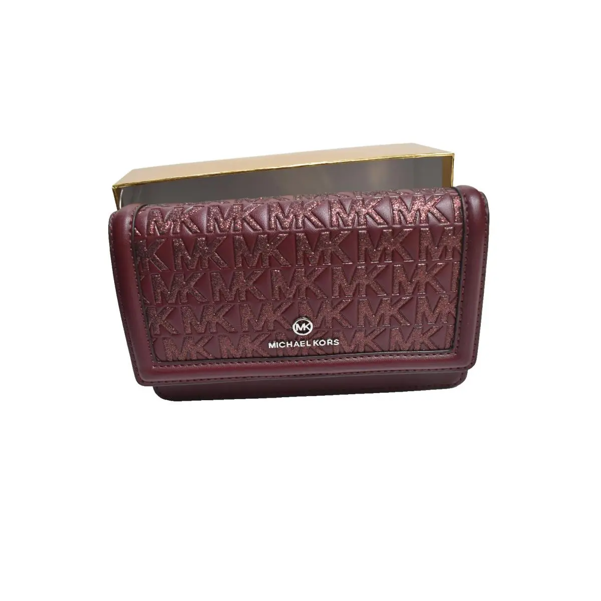 Michael Kors Jet Set Charm SM Phone Crossbody Merlot