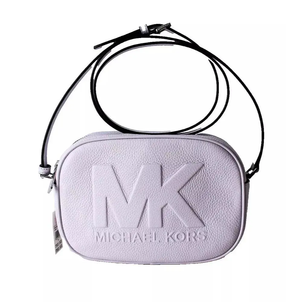 Michael Kors Jet Set Travel Medium Oval Camera Crossbody - Exterior: Lavander Mist
