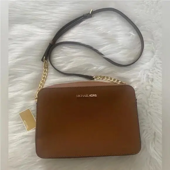 Wtag-michael Kors Brown Jet Set Travel Crossbody