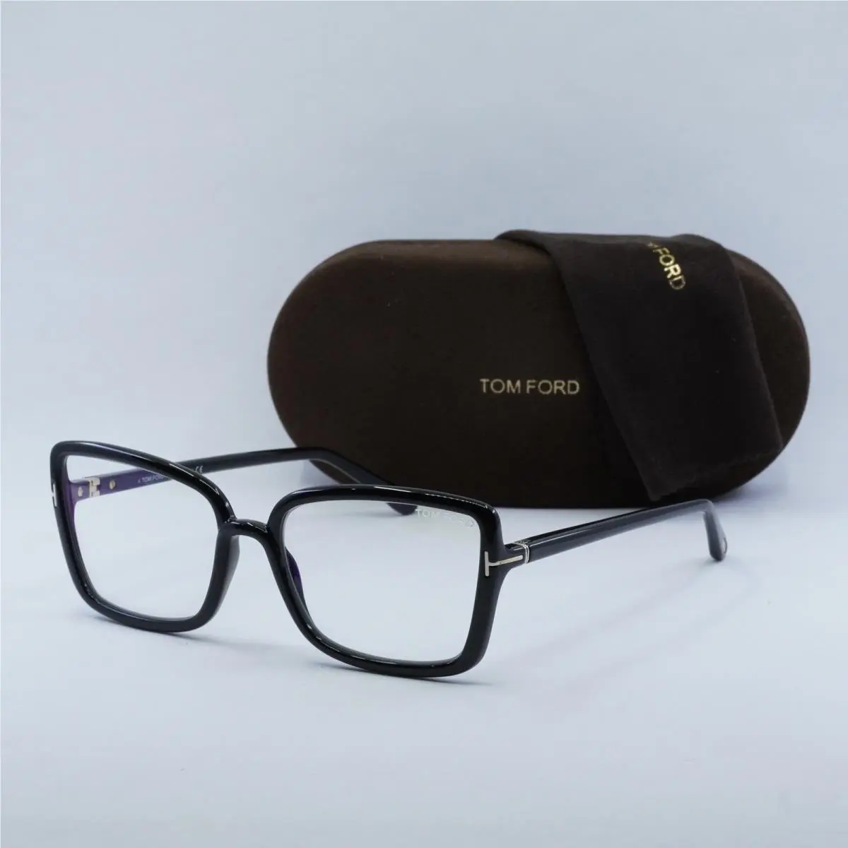 Tom Ford FT5813-B 001 Shiny Black 56mm Eyeglasses