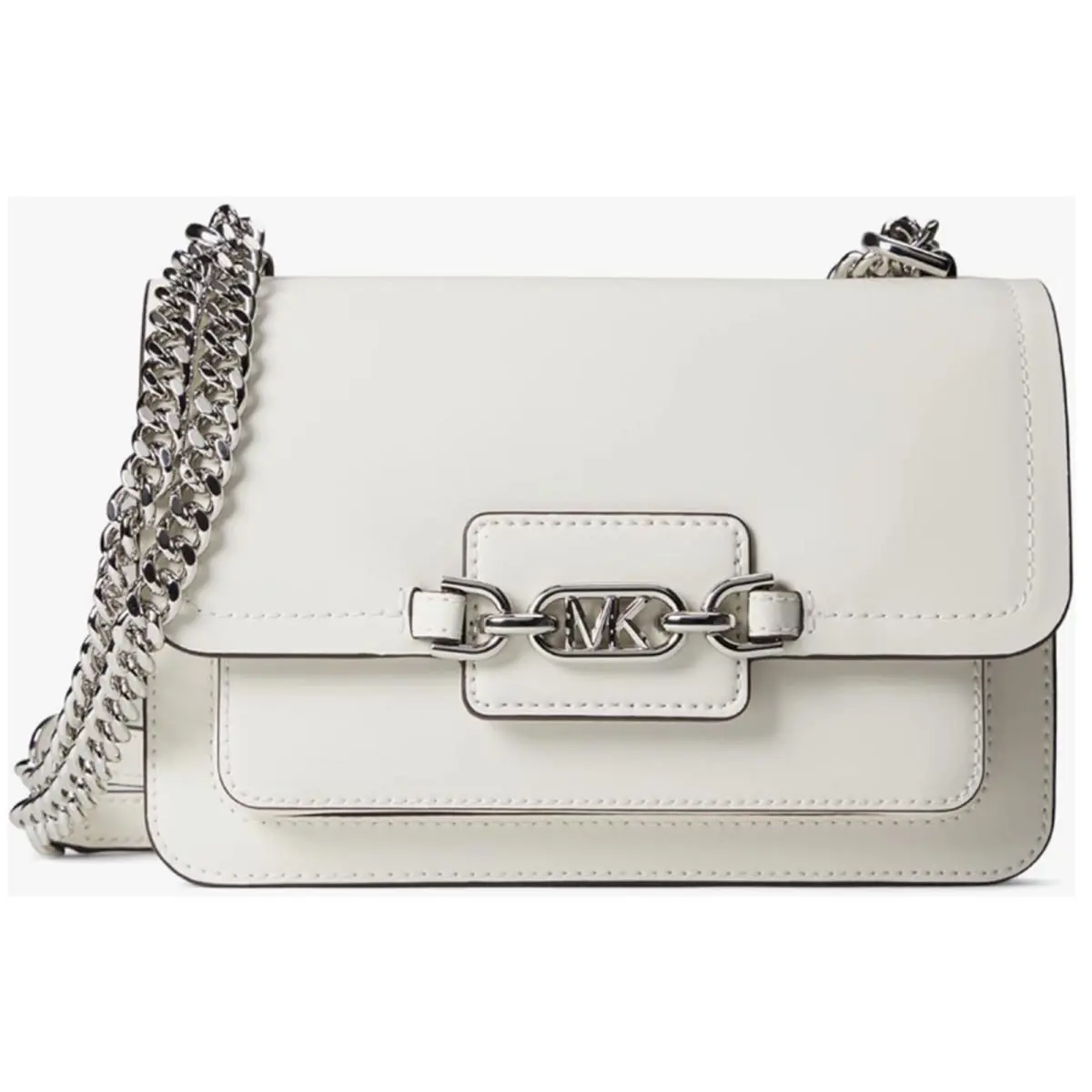 Michael Kors Heather Large Shoulder Bag Optic White