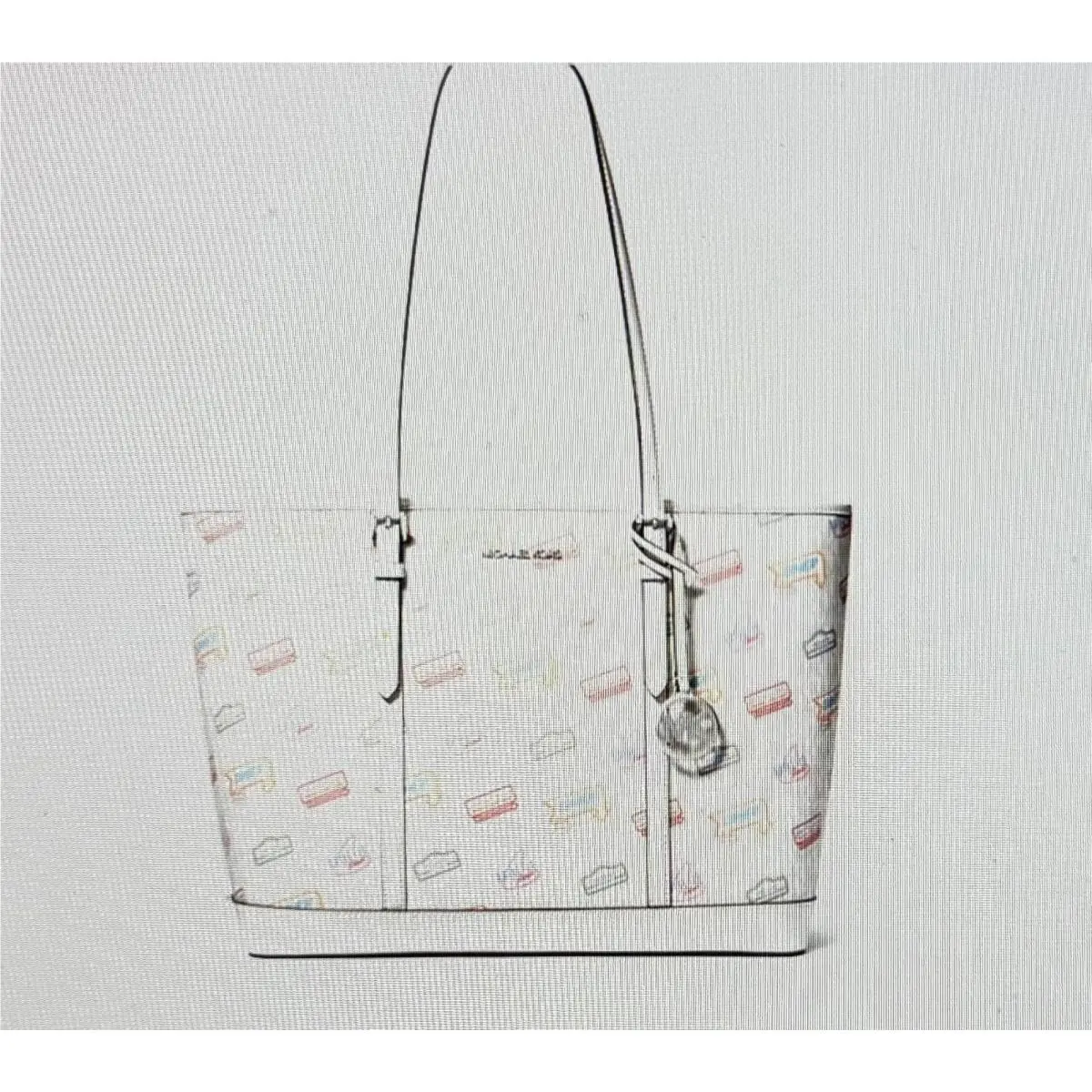 Michael Kors Jet Set Large Printed Signature Logo Tote Bag