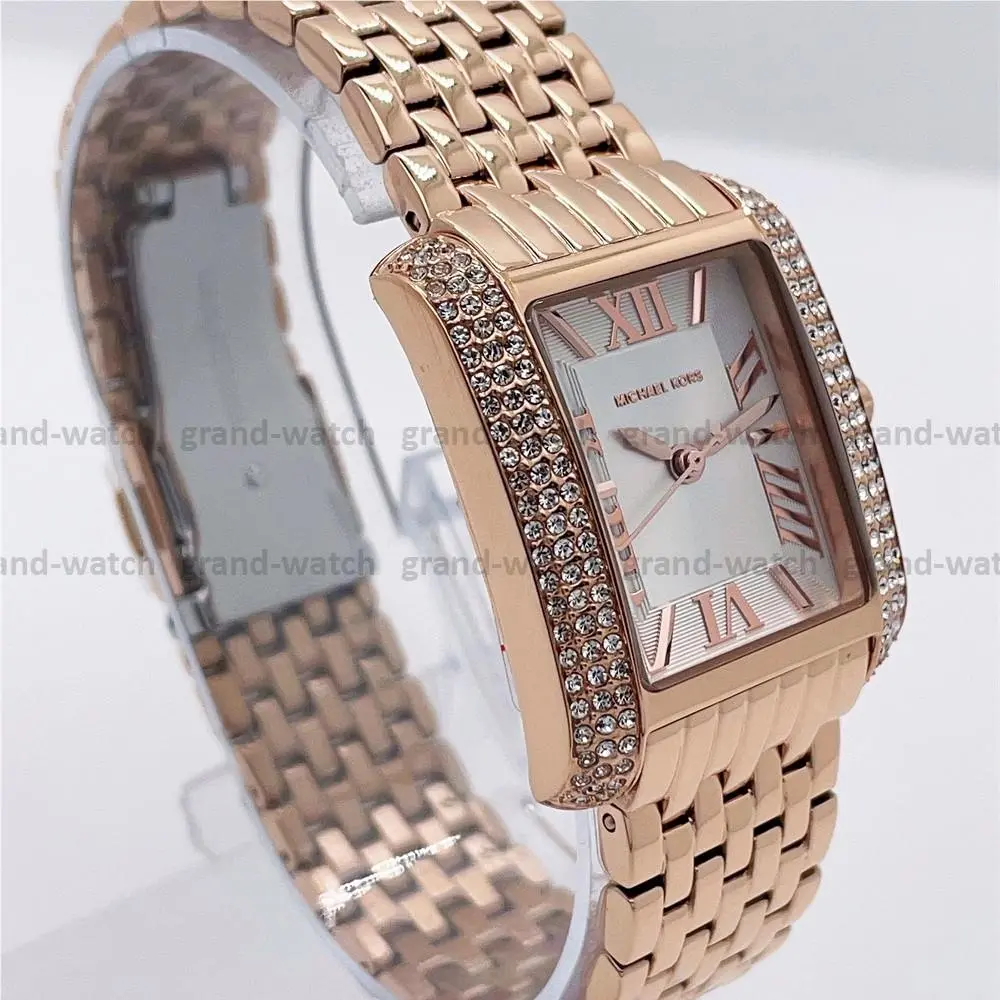 Michael Kors MK4743 Emery White Dial Rose Gold Bracelet 33 mm Women`s Watch