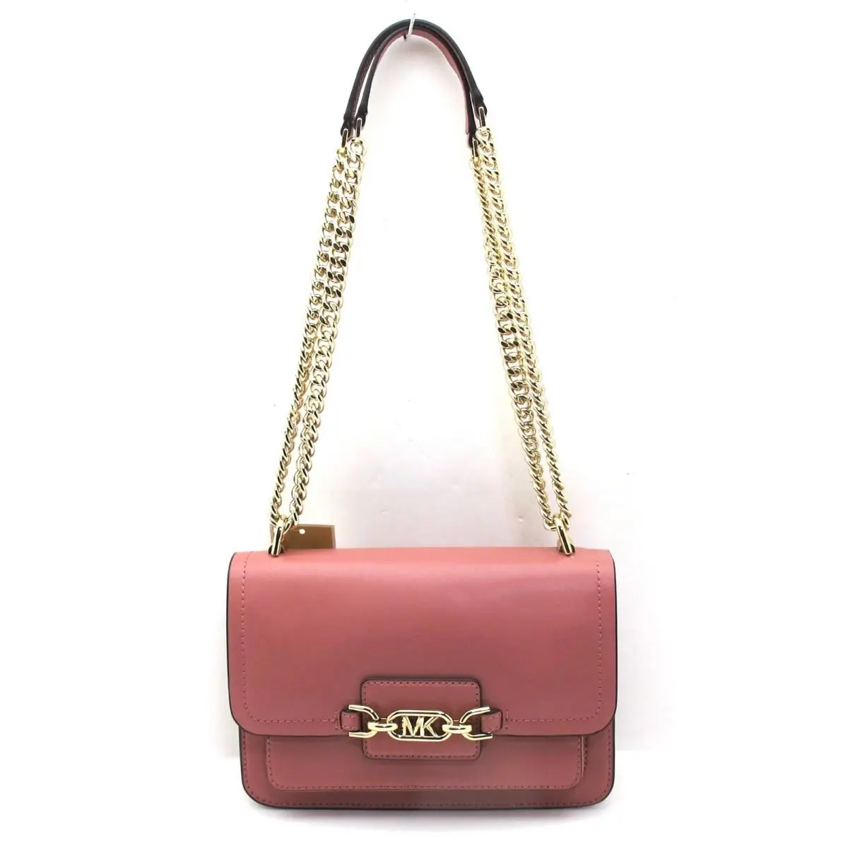 Heather Large Smooth Leather Shoulder/crossbody Rose Rusty Pink by Michael Kors