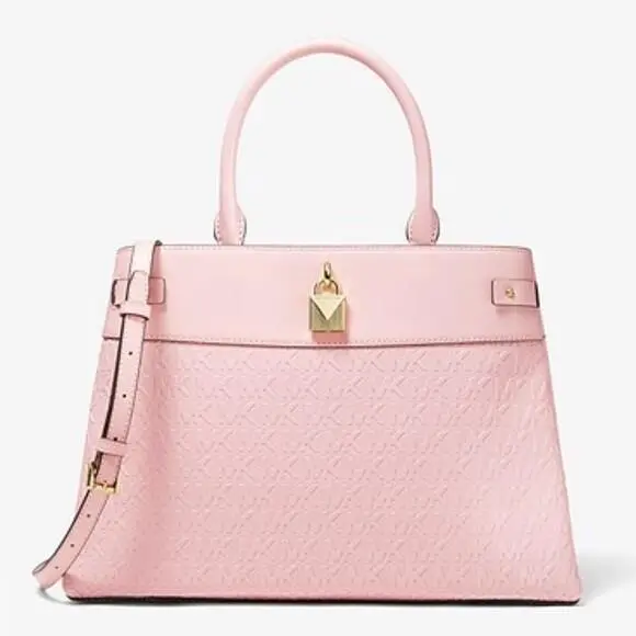 Michael Kors Gramercy Large Logo Debossed Vegan Leather Bag