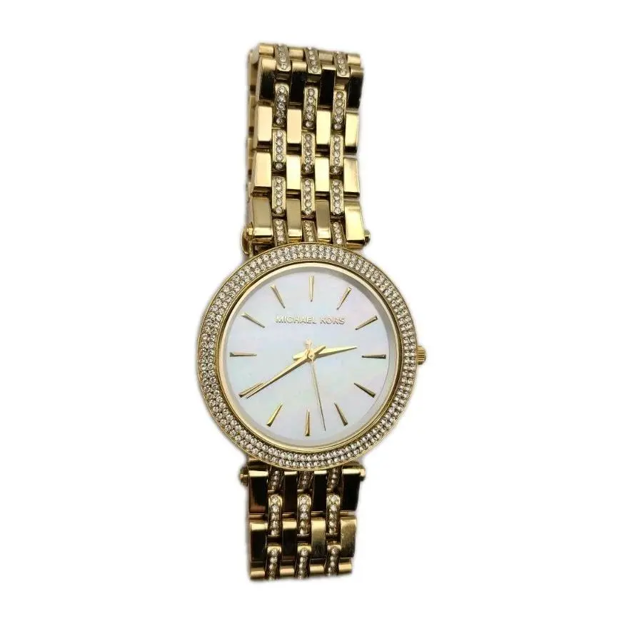 Michael Kors MK3219 Darci Mop Dial Gold Tone Bracelet 39mm Case Women`s Watch