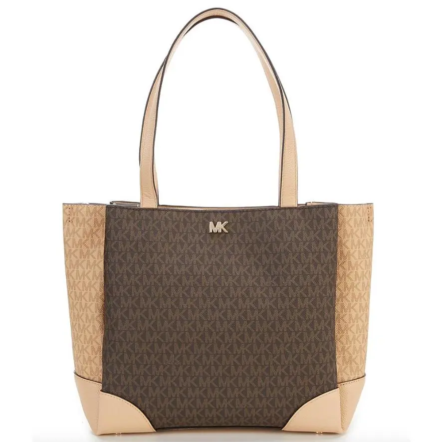 Michael Kors X1706 Women`s Gala Brown Medium Colorblock Tote