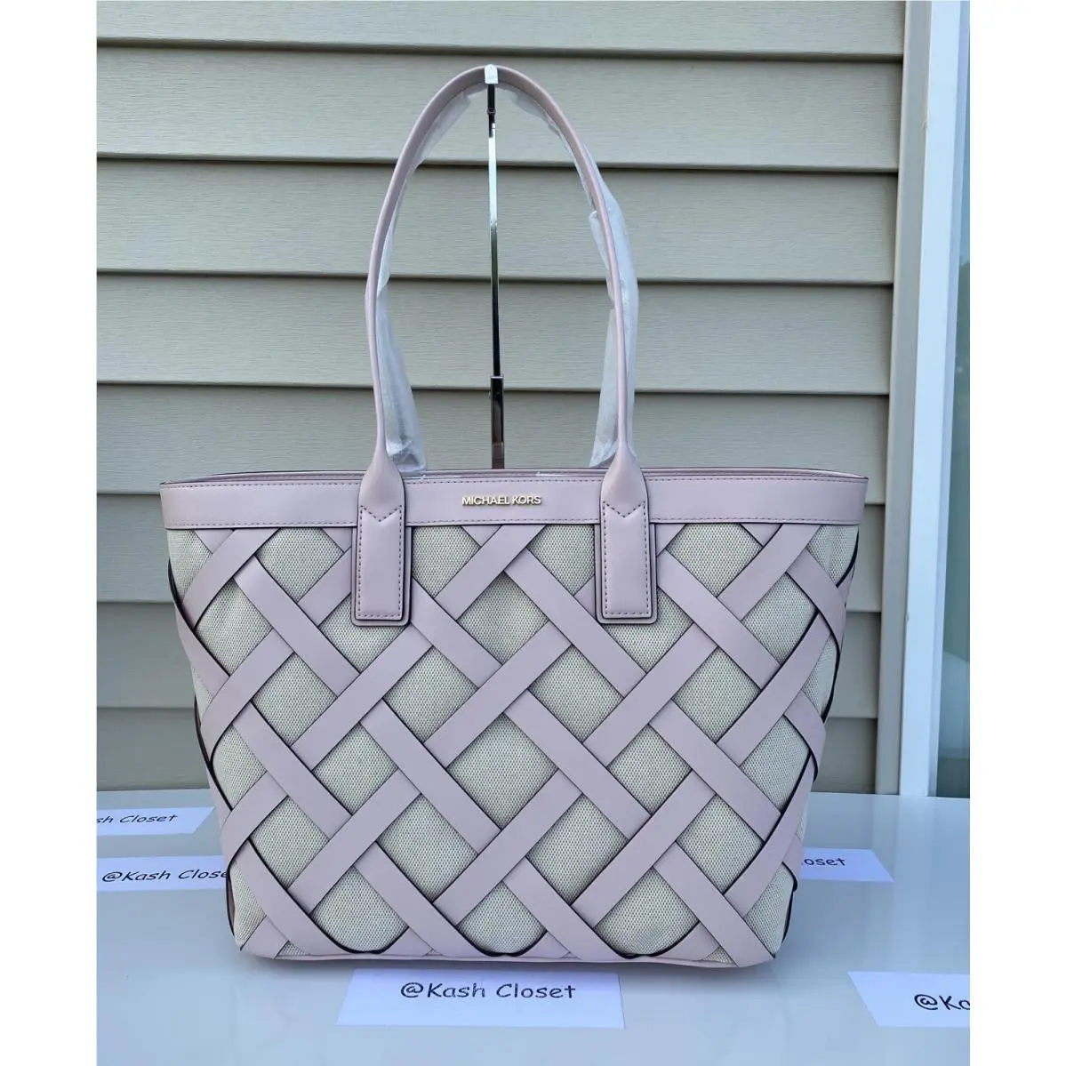 Michael Kors Tote Purse Sienna Large Tote Bag Powder Blush