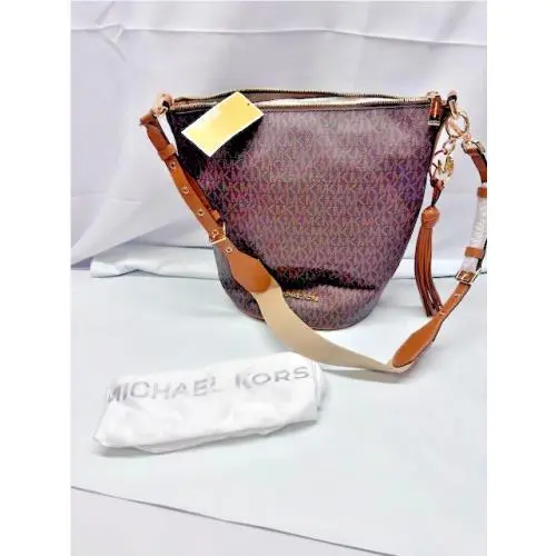 Michael Kors Brooke MD Zip Hobo -brown/acorn