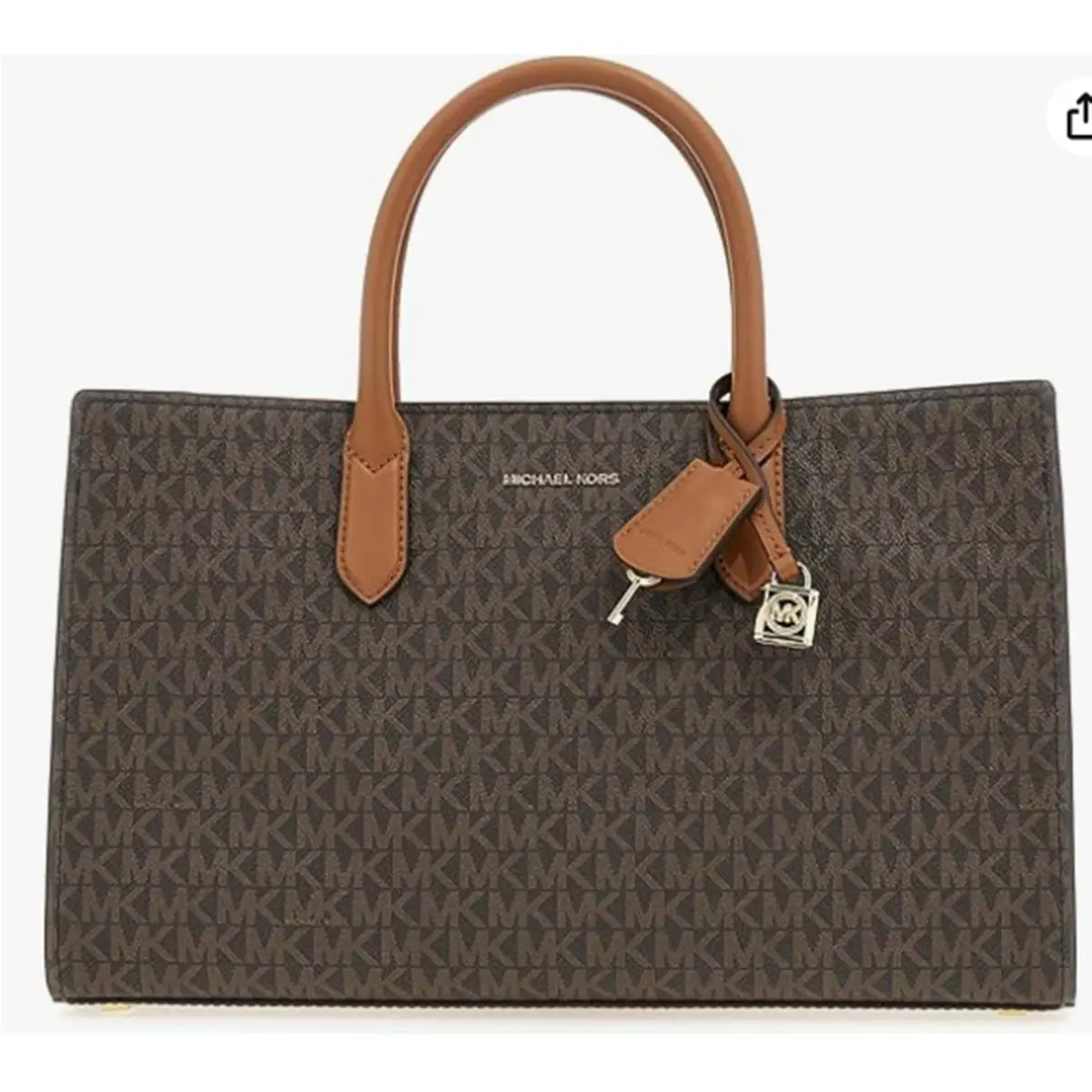 Michael Kors Scarlett Medium Satchel Gold-tone Hardware/brown/acorn Handbag