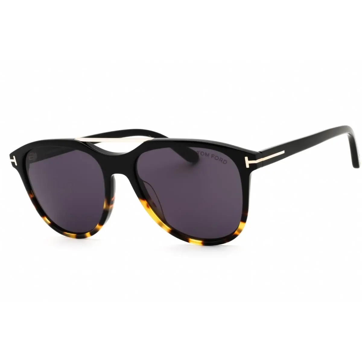 FT1098 05A Sunglasses Black Tortoise Frame Smoke Lenses 54mm by Tom Ford