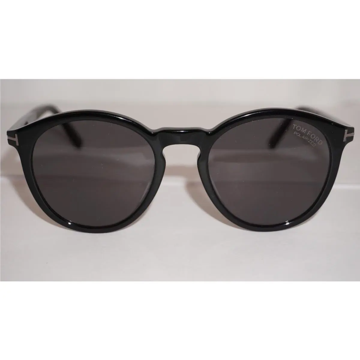 Tom Ford Sunglasses Elton Black Round Grey Polarized TF1021-N 51 20 145