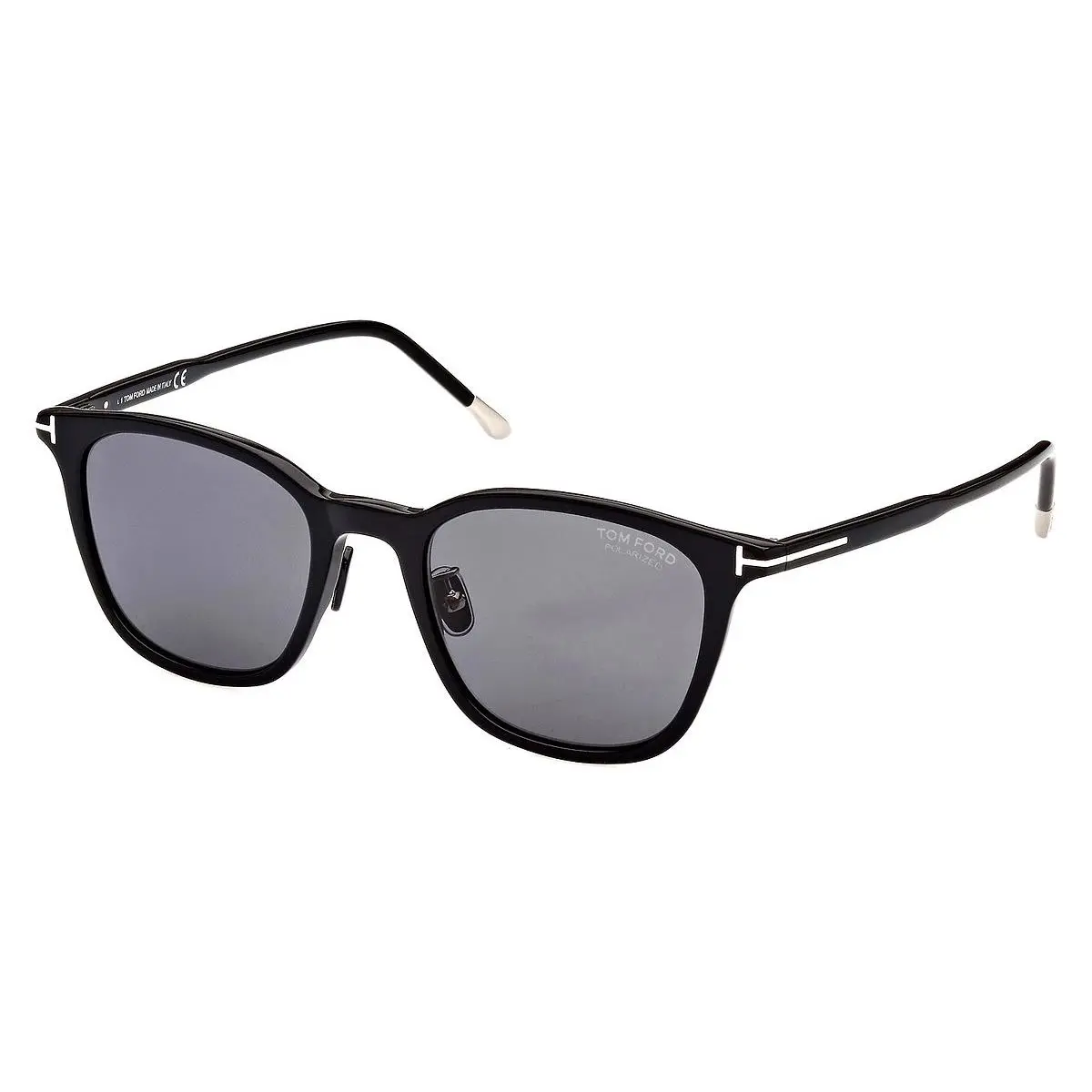 Tom Ford Sunglasses Black Polarized Grey Square Lens FT0956-D TF 956-D 01D 52mm