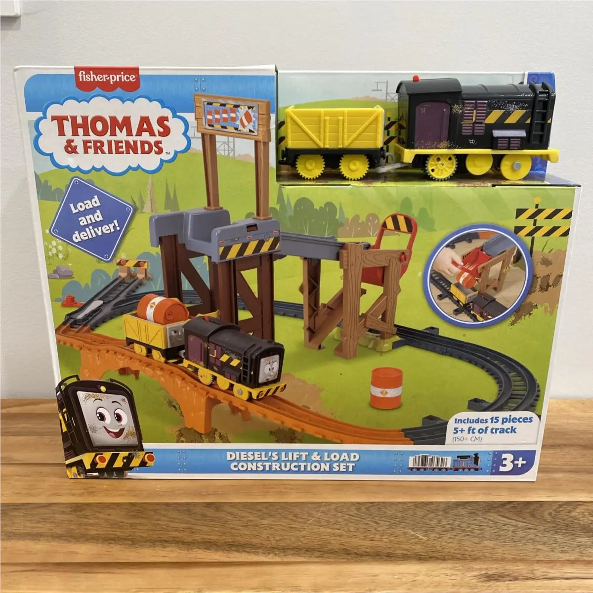 Thomas Friends Motorized Diesels Lift Load Construction Train Playset •new•