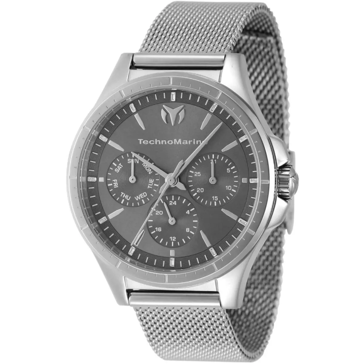 Technomarine Women`s Watch Moonsun Charcoal Dial Silver Tone Case TM-822048 by TechnoMarine