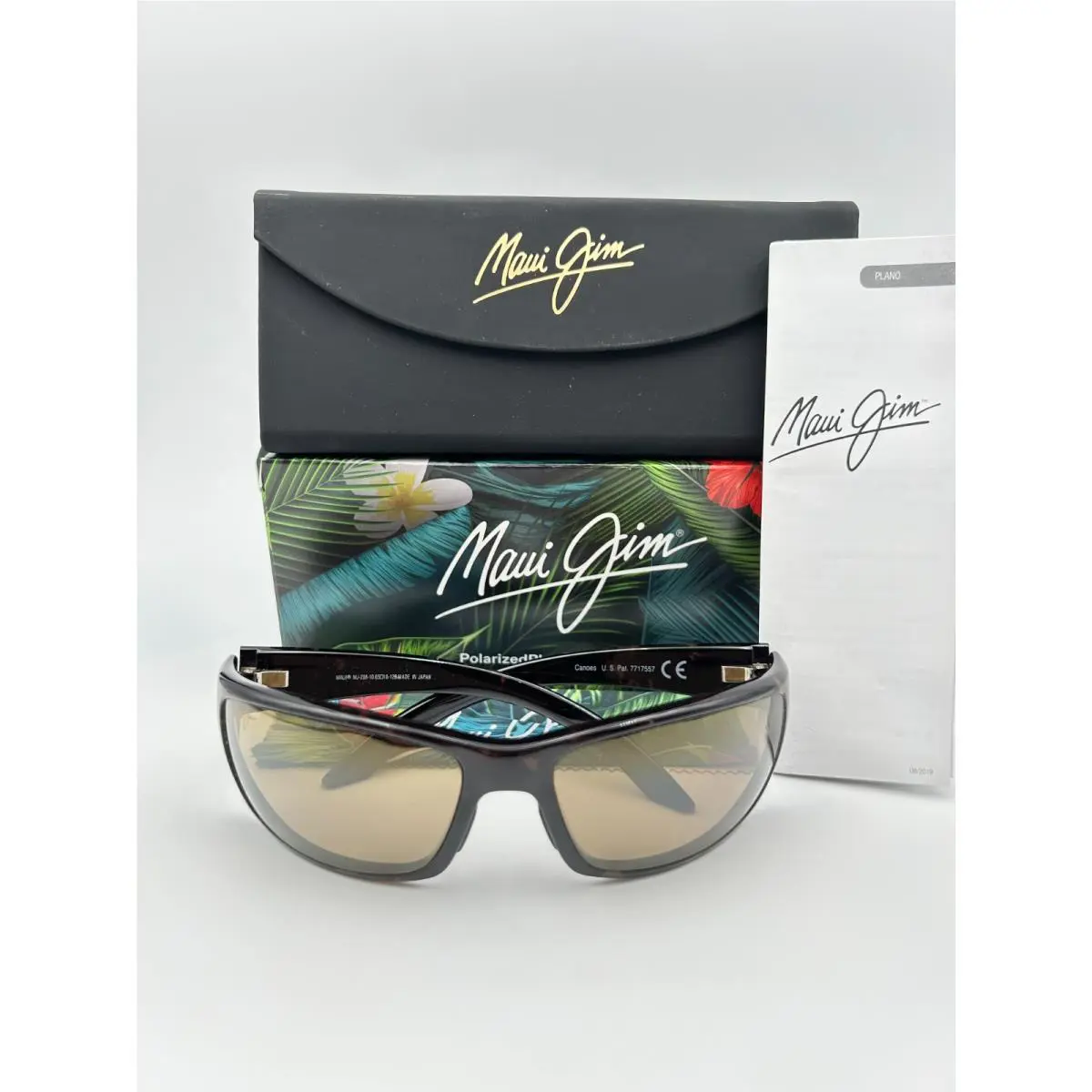 Maui Jim Polarized Sunglasses MJ208 10 Canoes Tortoise Hcl Bronze