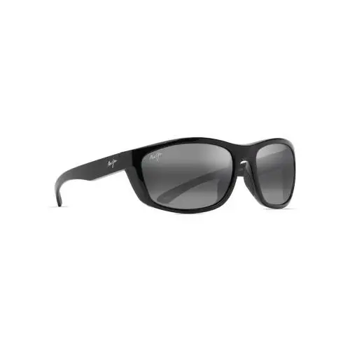 Maui Jim Nuu Landing Black Gloss W/ Neutral Grey Lens - 869-02 - Frame: Black, Lens: NEUTRAL GREY