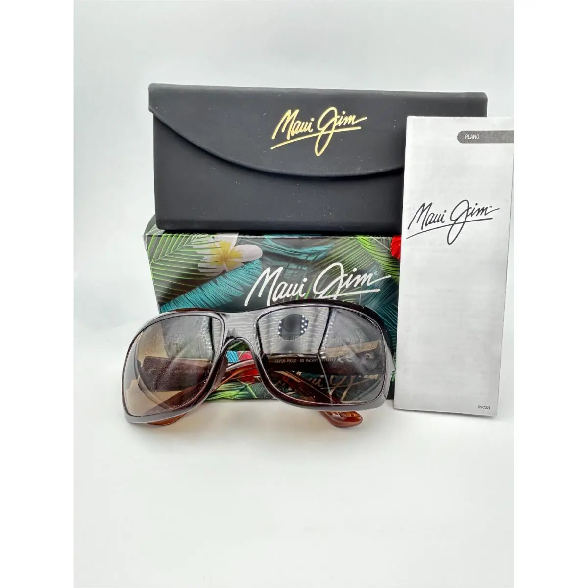 Maui Jim Polarized Sunglasses MJ278 70 Spartan Reef Brown Tan Hcl Bronze