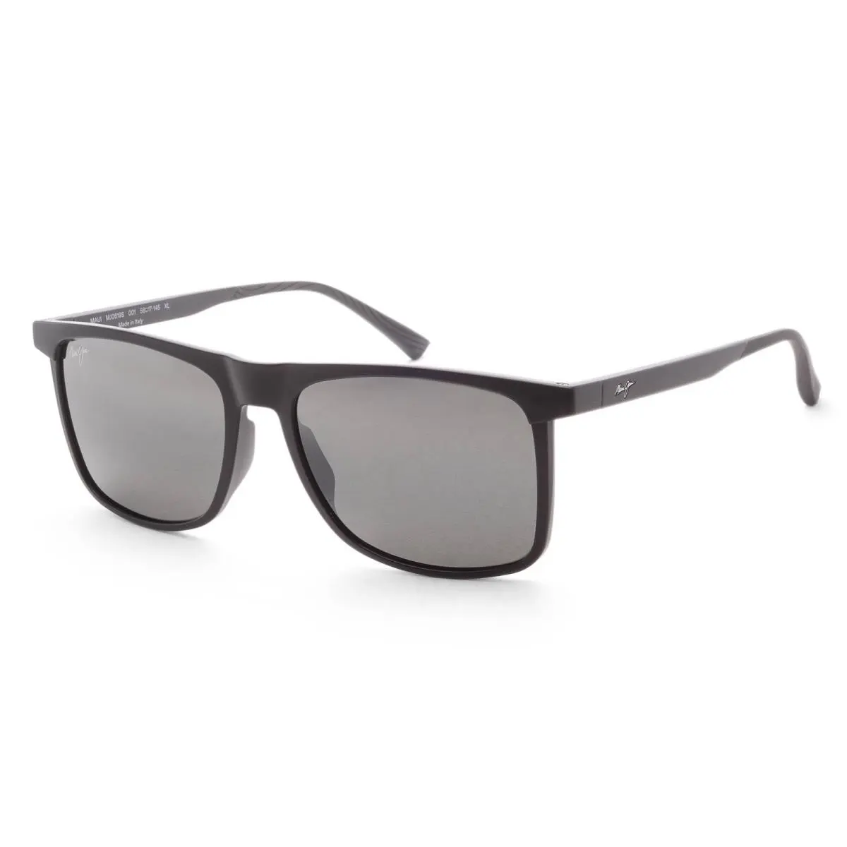 Maui Jim Men`s Makame 56mm Matte Black Polarized Sunglasses 619-02
