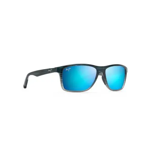 Maui Jim Onshore Bluck Black Stripe Fade W/ Bluehawaii Lens - B798-03S - Frame: BLUE BLACK STRIPE FADE, Lens: BLUEHAWAII