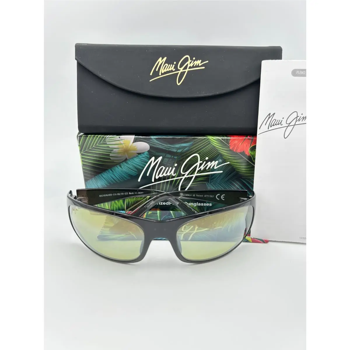 Maui Jim Polarized Sunglasses MJ419 11A Haleakala Grey Fade Maui HT