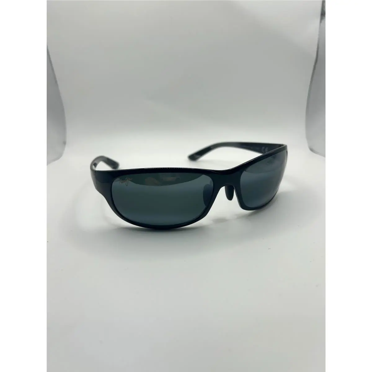 Maui Jim Men`s Twin Falls 63mm Gloss Black Polarized Sunglasses 417-02J