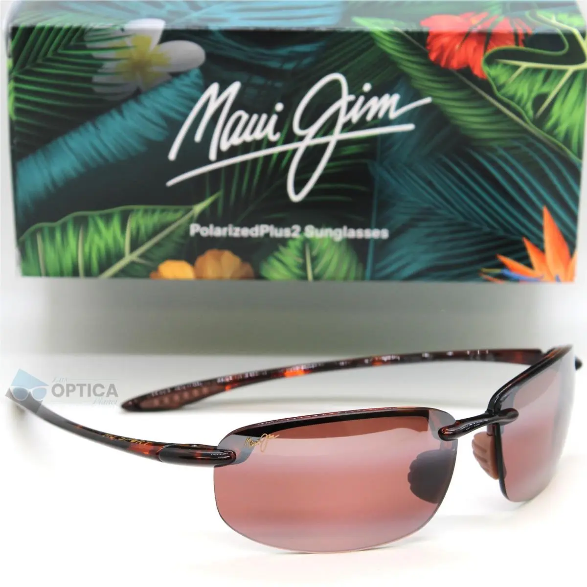 Maui Jim Hookipa Rose Lens Polarized Sport Sunglasses Tortoise MJ407S-003