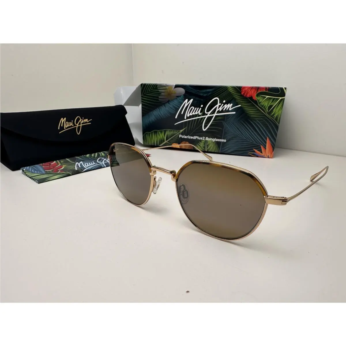Maui Jim Island Eyes Polarized Sunglasses H859-16 Gold/hcl