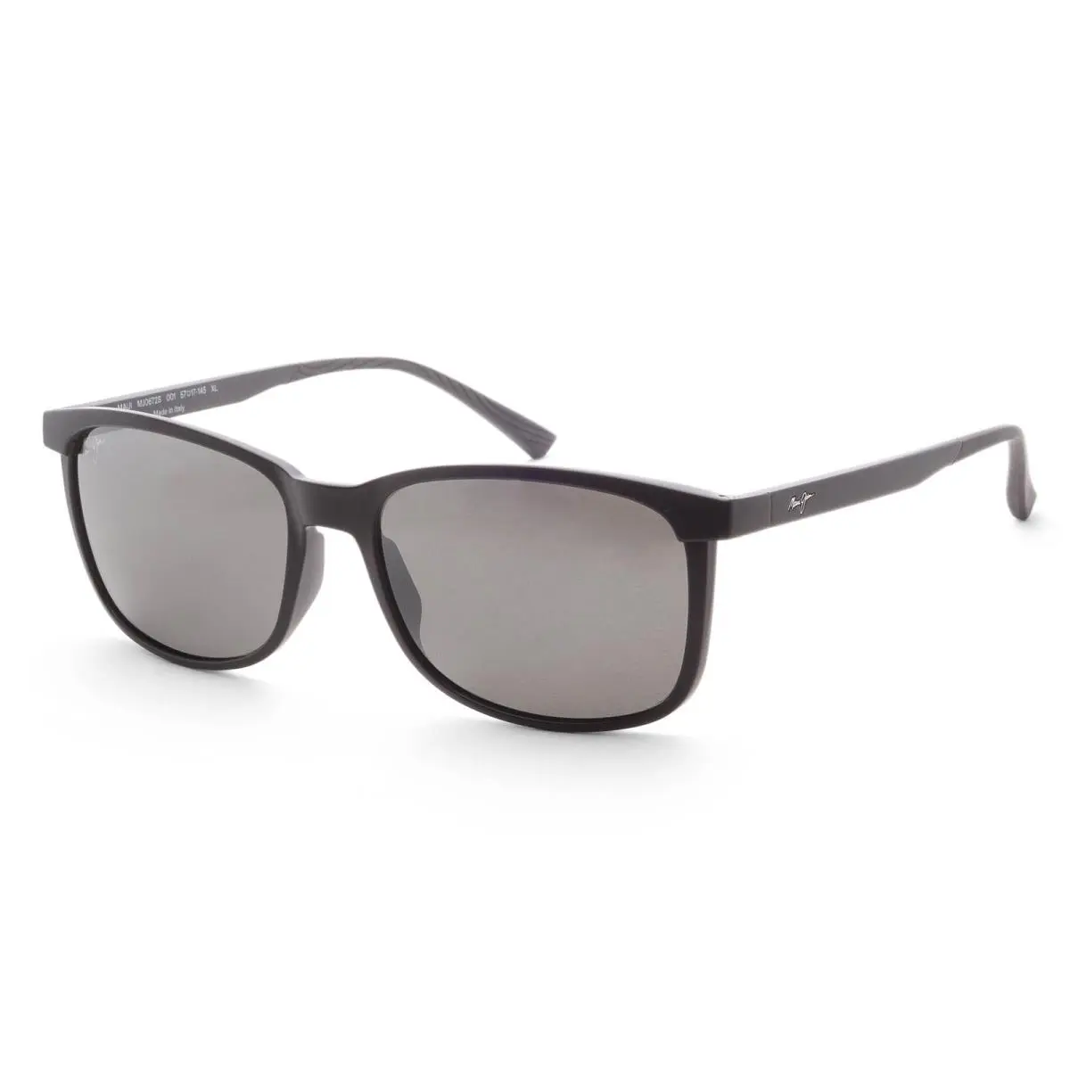 Maui Jim Men`s Hulili 57mm Matte Black Polarized Sunglasses 672-02
