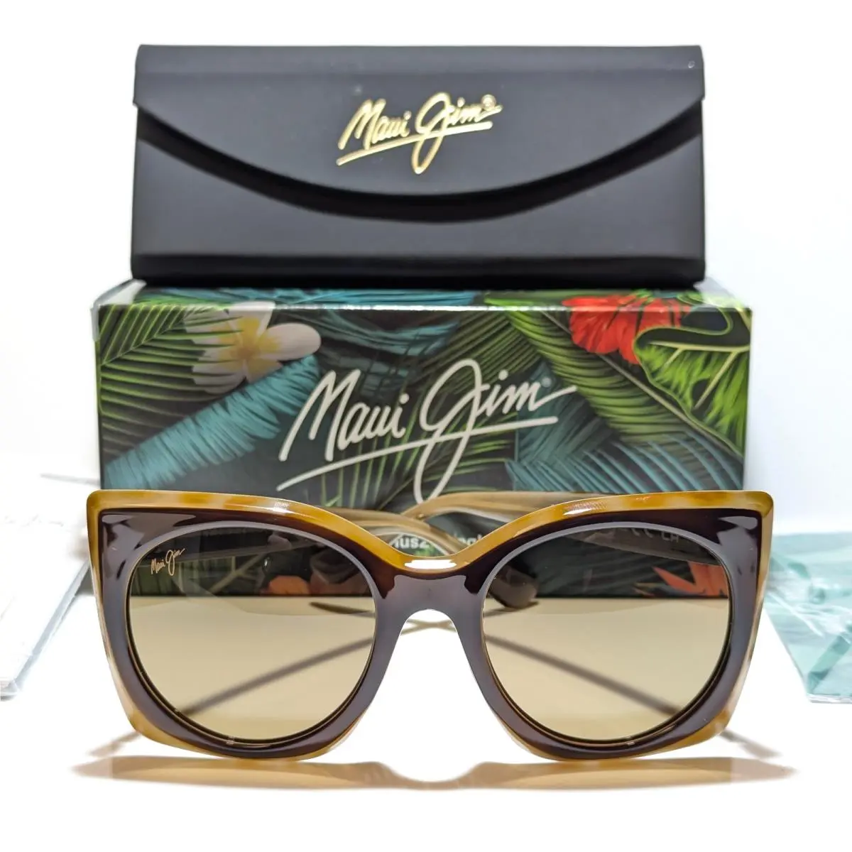 Maui Jim Pakalana Chocolate Tortoise Polarized Hcl Bronze Sunglass HS855-01