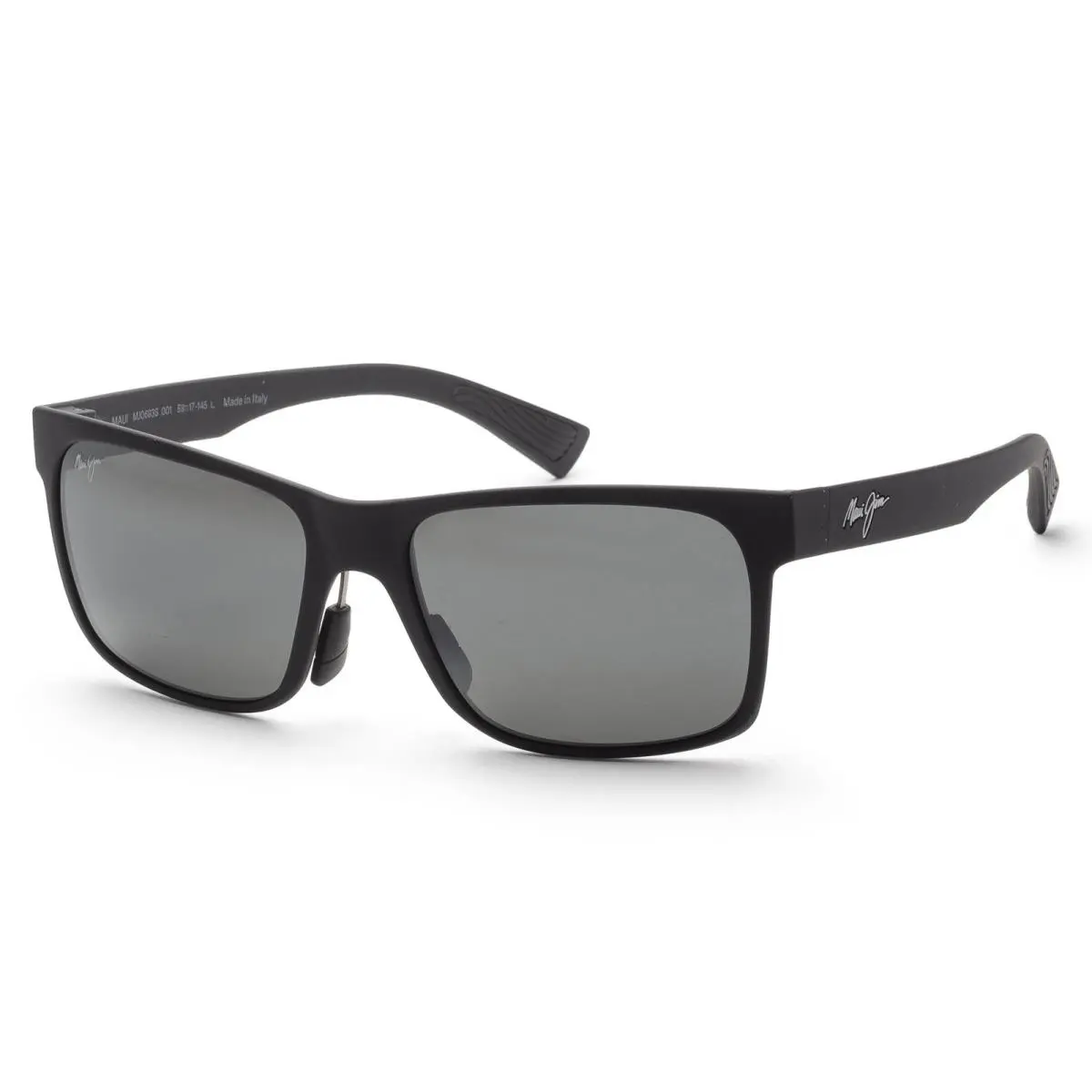 Maui Jim Men`s Ho`opili 58mm Matte Black Polarized Sunglasses 683-02