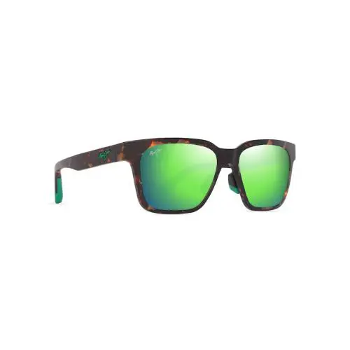 Maui Jim Punikai Matte Dark Havana W/ Mauigreen Lens - GM631-10 - Frame: MATTE DARK HAVANA, Lens: MAUIGREEN