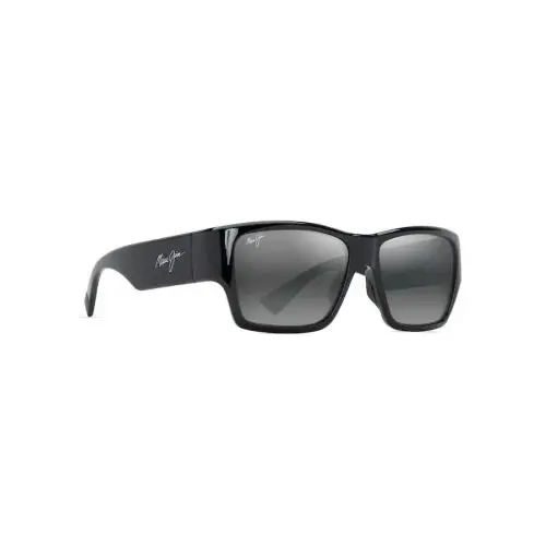 Maui Jim Ka`olu Shiny Black W/ Neutral Grey Lens - 614-02