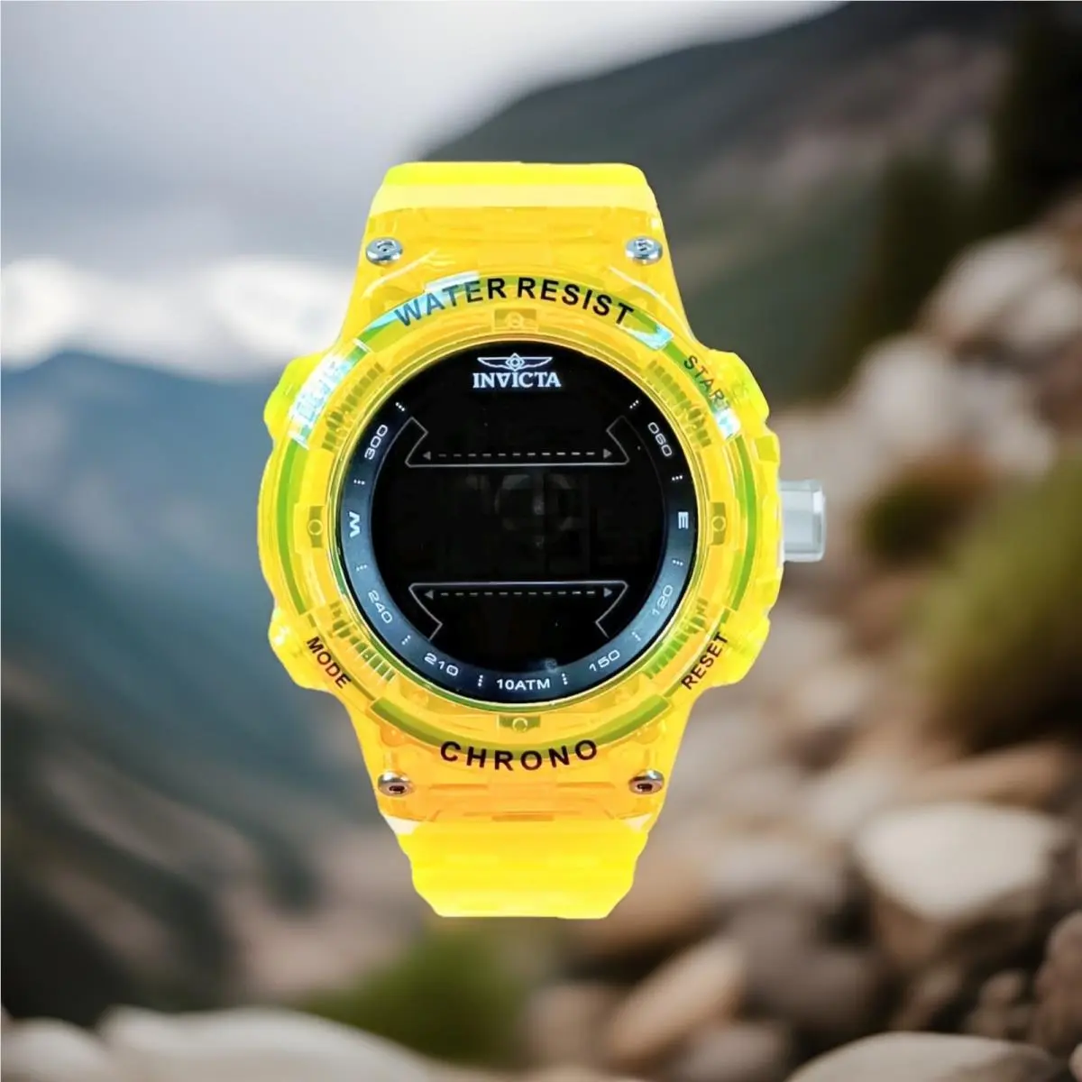 Invicta Pro Diver Chronograph 21738 Led Translucent Yellow