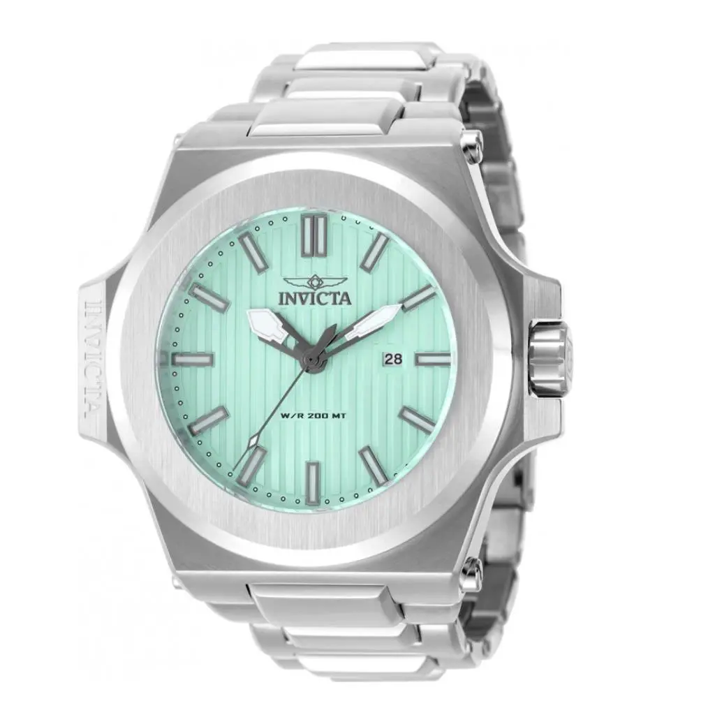 Invicta Akula Tiffany Blue Dial Men`s 58mm Stainless Silver Quartz Watch 49069