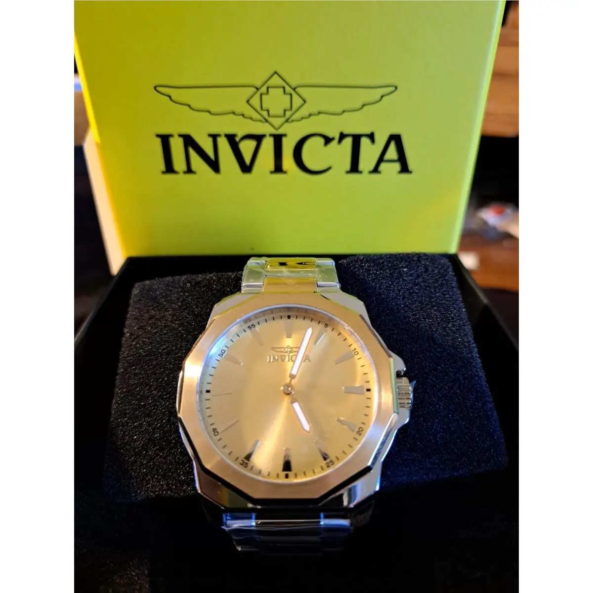 Invicta Speedway Men`s Watch 42mm 49739 Gold and Silver Two Tone