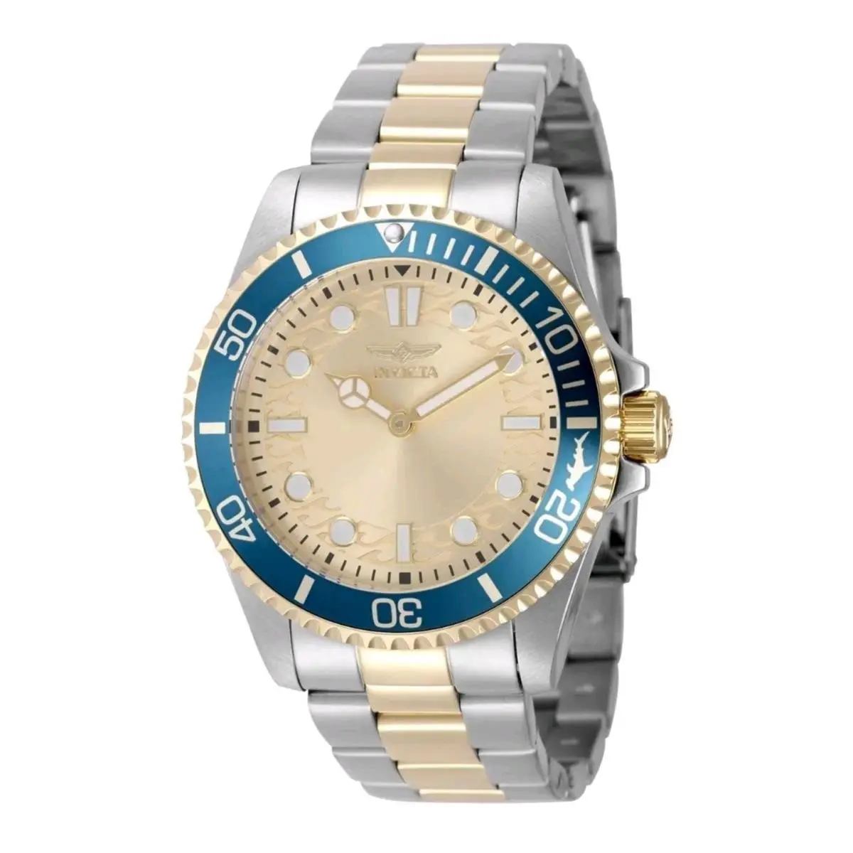 Invicta Pro Diver Men’s Watch 43mm Gold Steel Quartz Model 49697