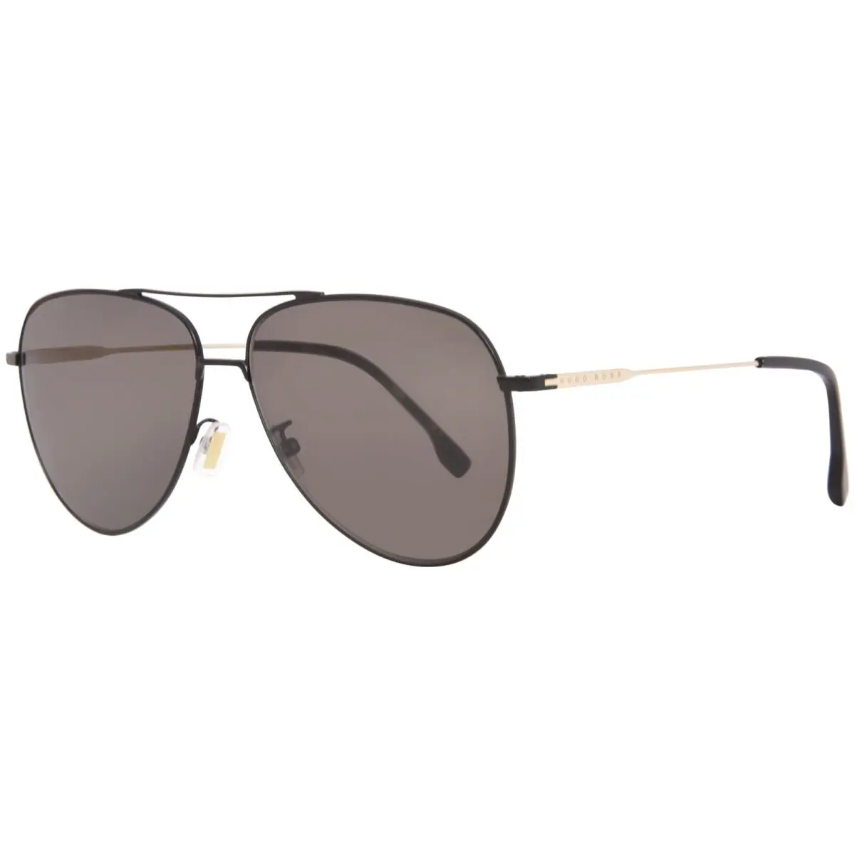 Hugo Boss 1219/F/SK I46/IR Sunglasses Women`s Black/gold/grey Pilot Shape 63mm