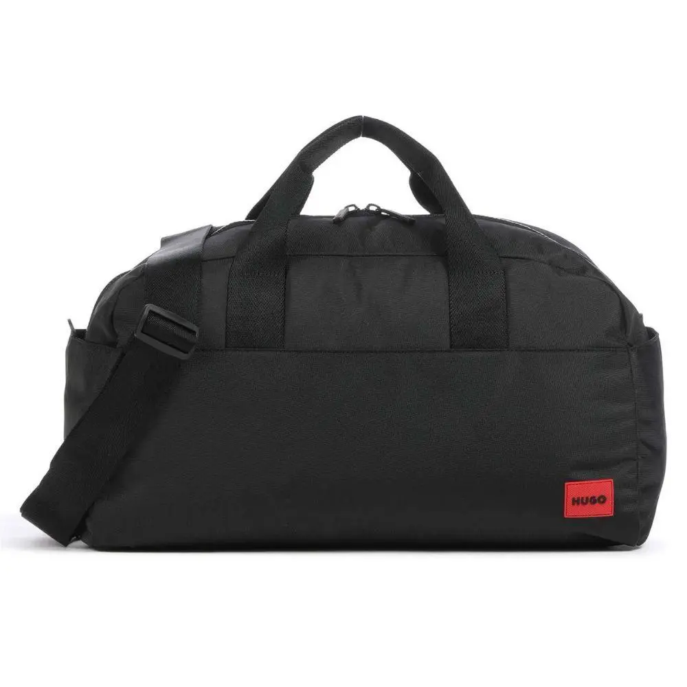 Hugo Boss Mens Black Ethon 3.0 Two-way Zipper Polyester Holdall Bag OS