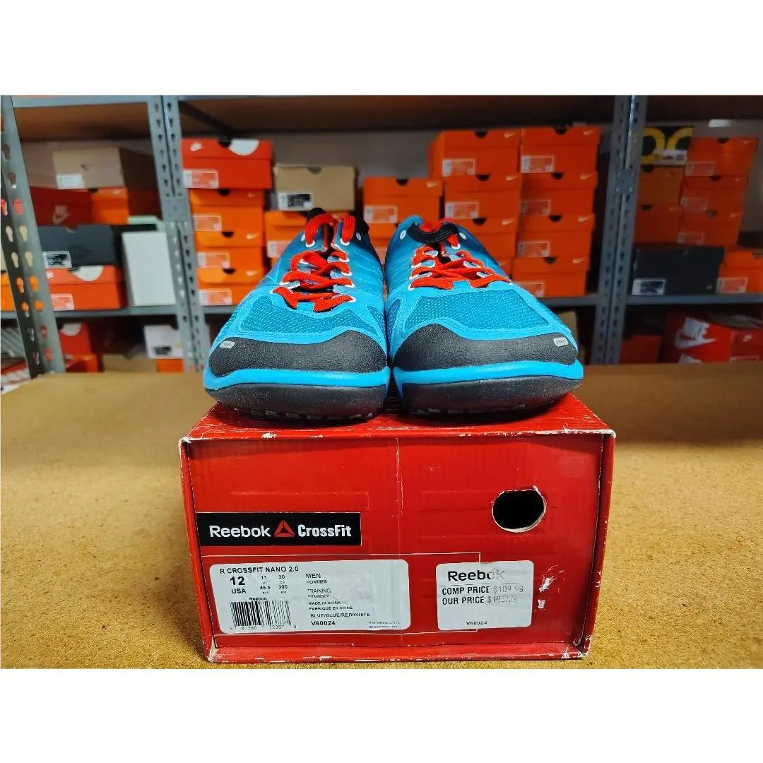 Reebok R Crossfit Nano 2.0 Men Shoes Blue Red White V600024 Size 12