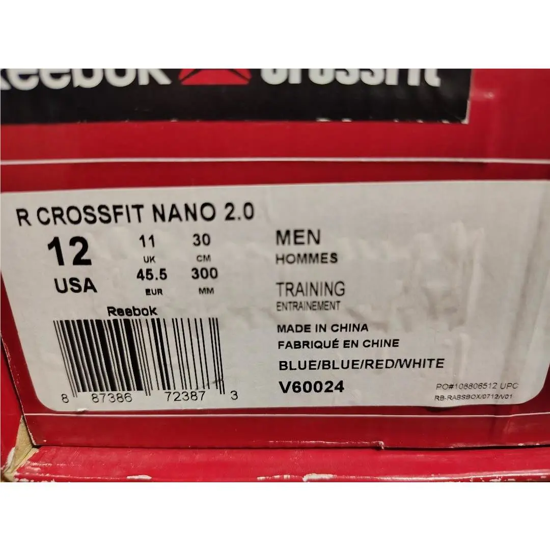 Reebok shoes - Reebok R Crossfit Nano 2.0 - V60024 - Blue Red White 5