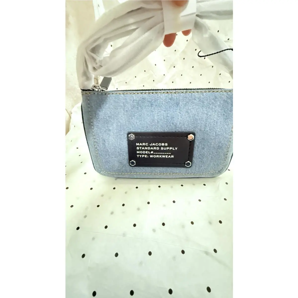 Marc Jacobs Denim Wink Crossbody Jeans Blue 4P5SMN001S01 Small Pouch Bag