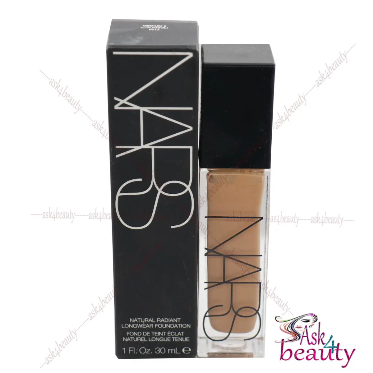 Nars Natural Radiant Longwear Foundation 1oz/30mL Medium 3 Stromboli 6613