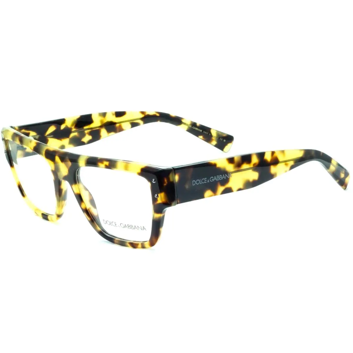 Dolce Gabbana Eyeglasses DG 3384 512 54-19 145 Yellow Havana Tortoise Frames