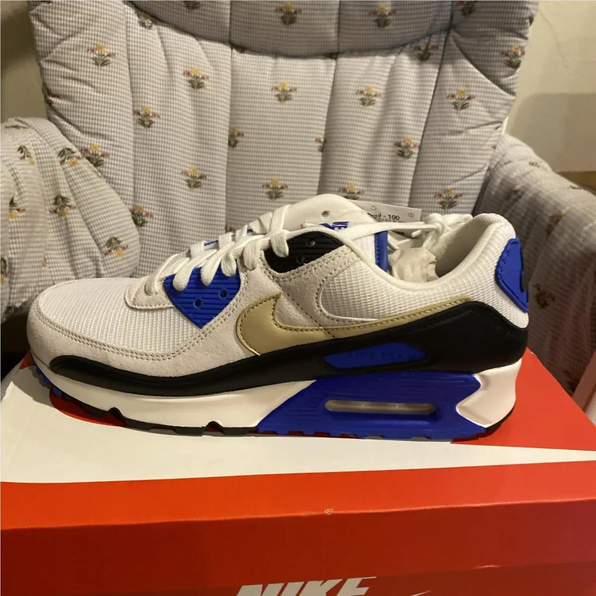 Nike Air Max 90 Premium Racer Blue Shoes Sz. 10 Nike HF3449-100 - Blue