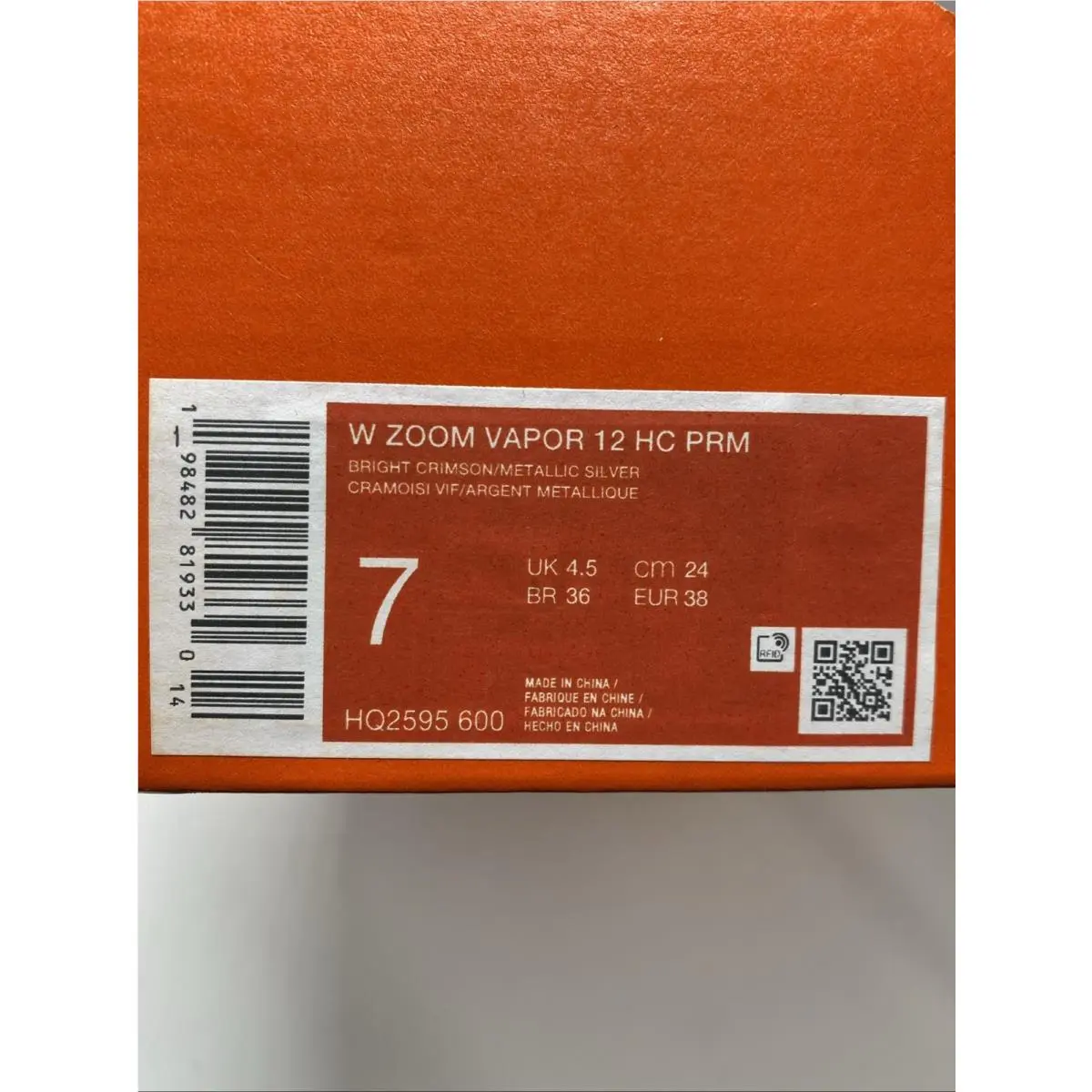 Nike shoes - Nike Zoom Vapor - Zoom Vapor - HQ2595 600 - Bright Crimson/Metallic Silver (UPC: 198482819330) 6