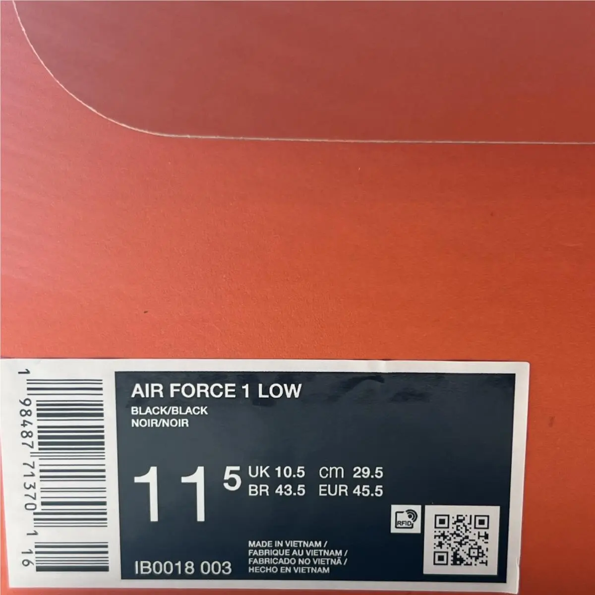 Nike shoes - Nike Air Force 1 Low - IB0018-003 - Black 7