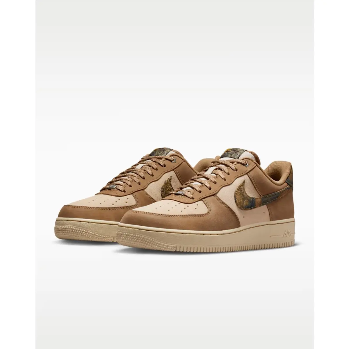 Nike Air Force 1 `07 LV8 Casual Shoes Tan / Brown Sz 8.5 IO9803 200 - Brown