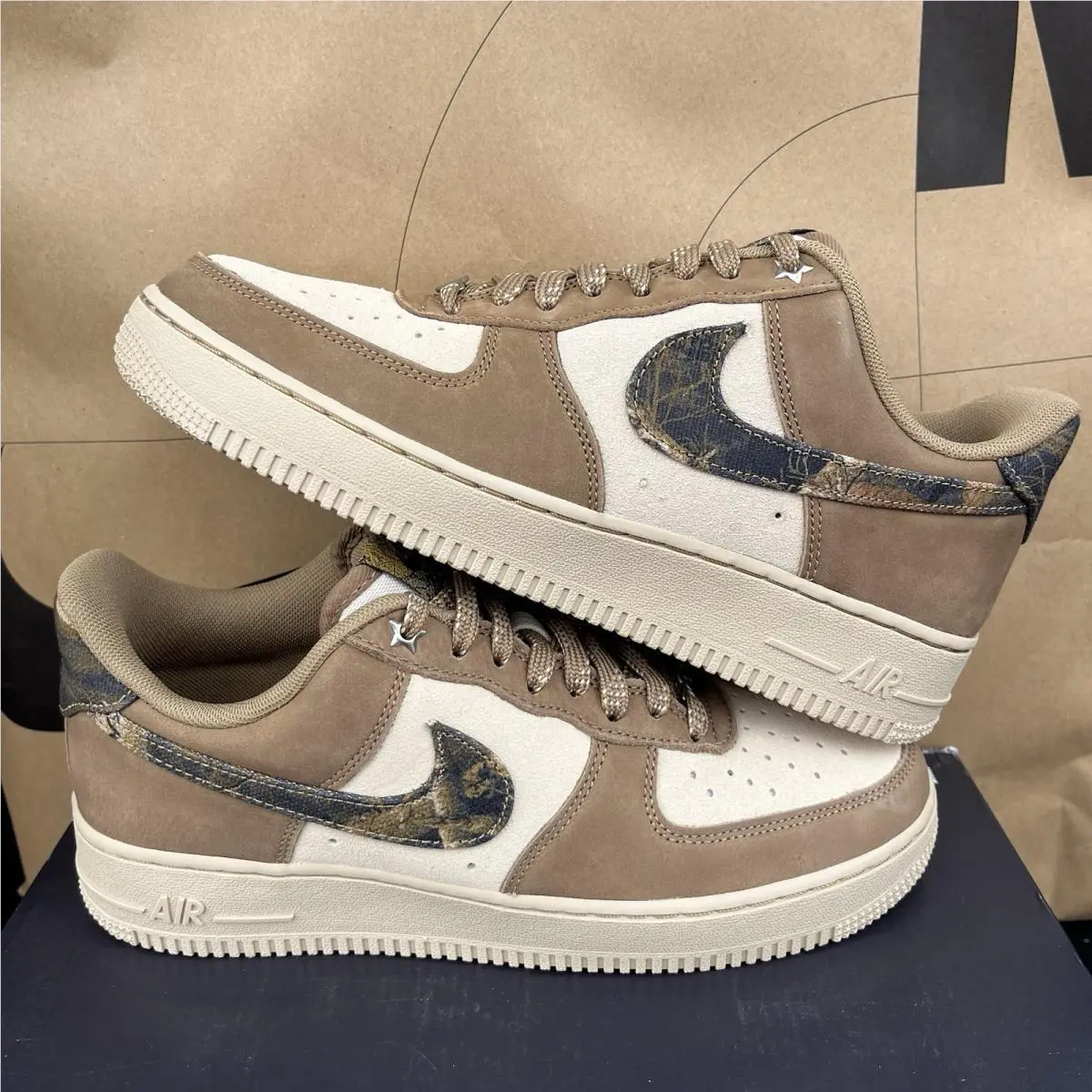 Nike shoes - Nike Air Force 1 `07 LV8 - IO9803-200 - Rattan/Rocky Tan-Seal Brown-Multi-Color 0