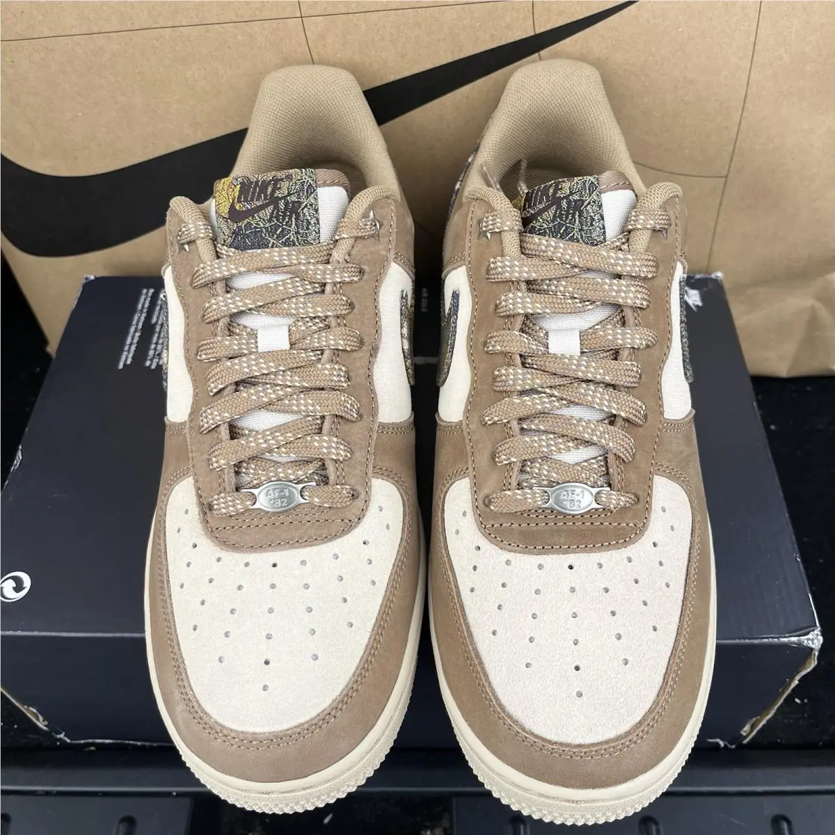 Nike shoes - Nike Air Force 1 `07 LV8 - IO9803-200 - Rattan/Rocky Tan-Seal Brown-Multi-Color 2
